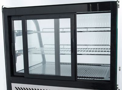 vetrina refrigerata da banco chefline chvb100b porta scorrevole